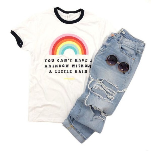 RAINBOW RINGER GRAPHIC TEE - Picture 1 of 3